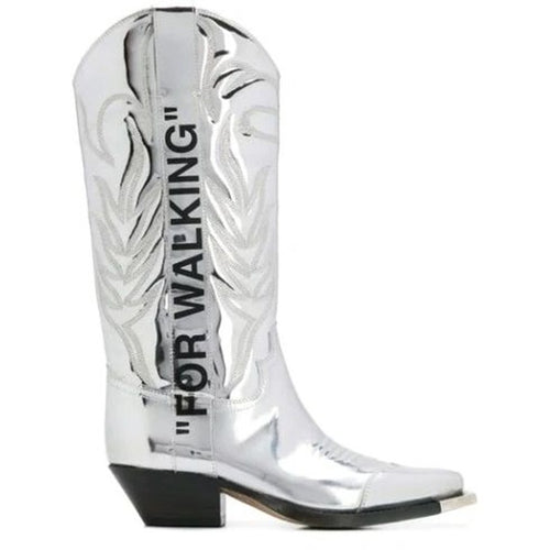 "for Walking" Metallic Cowboy Boots
