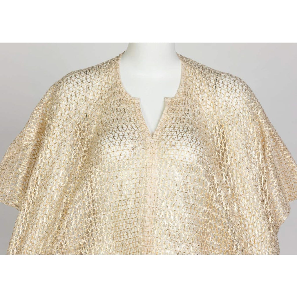 Junya Watanabe Comme des Garçons Open Knit Gold Bracelet Top