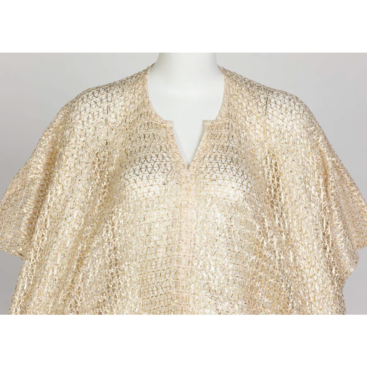 Junya Watanabe Comme des Garçons Open Knit Gold Bracelet Top