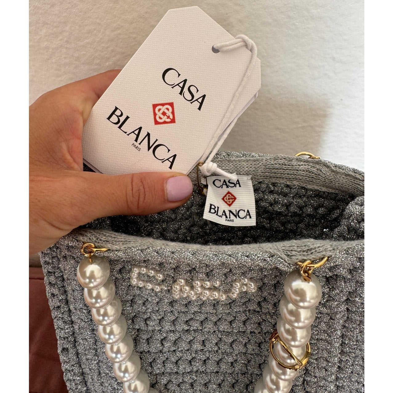 Pearl Mini Crochet Bag