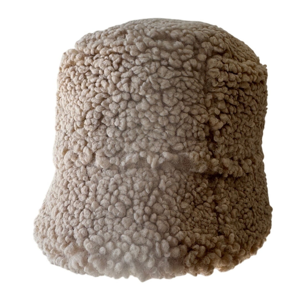 Logo-Embellished Faux Fur Bucket Hat