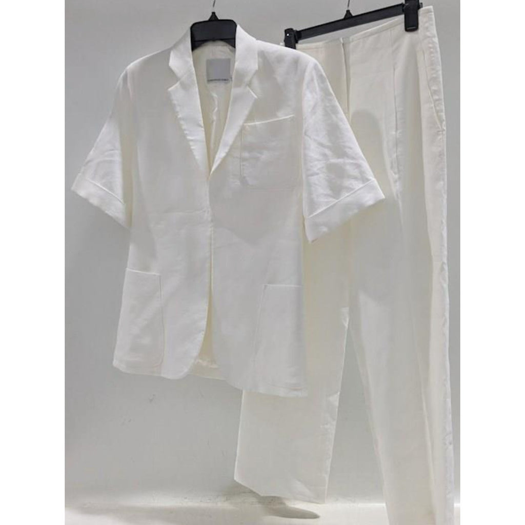 Short Sleeve Pocket Blazer & Low Rise Pant SET