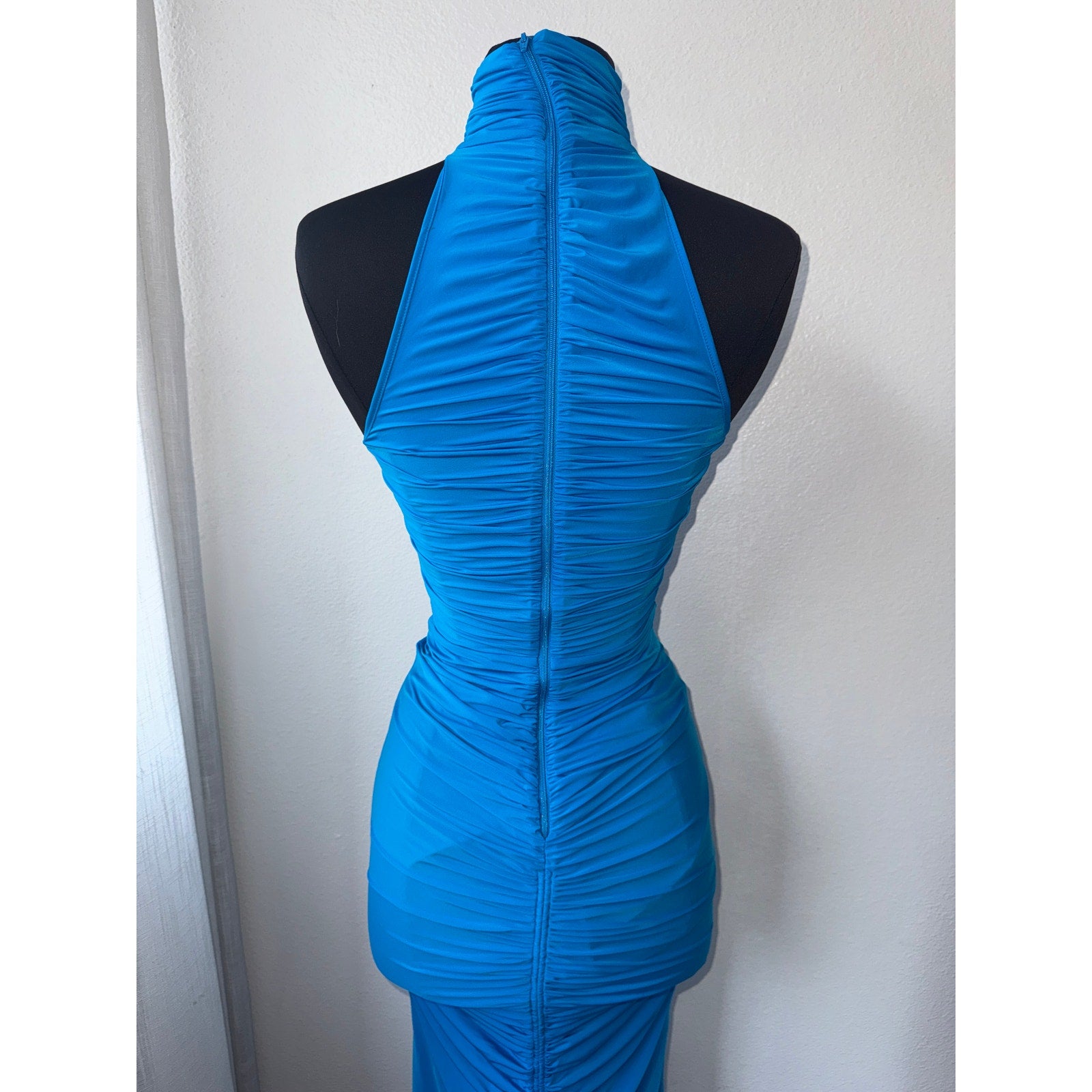 Lorne Halterneck Ruched Gown