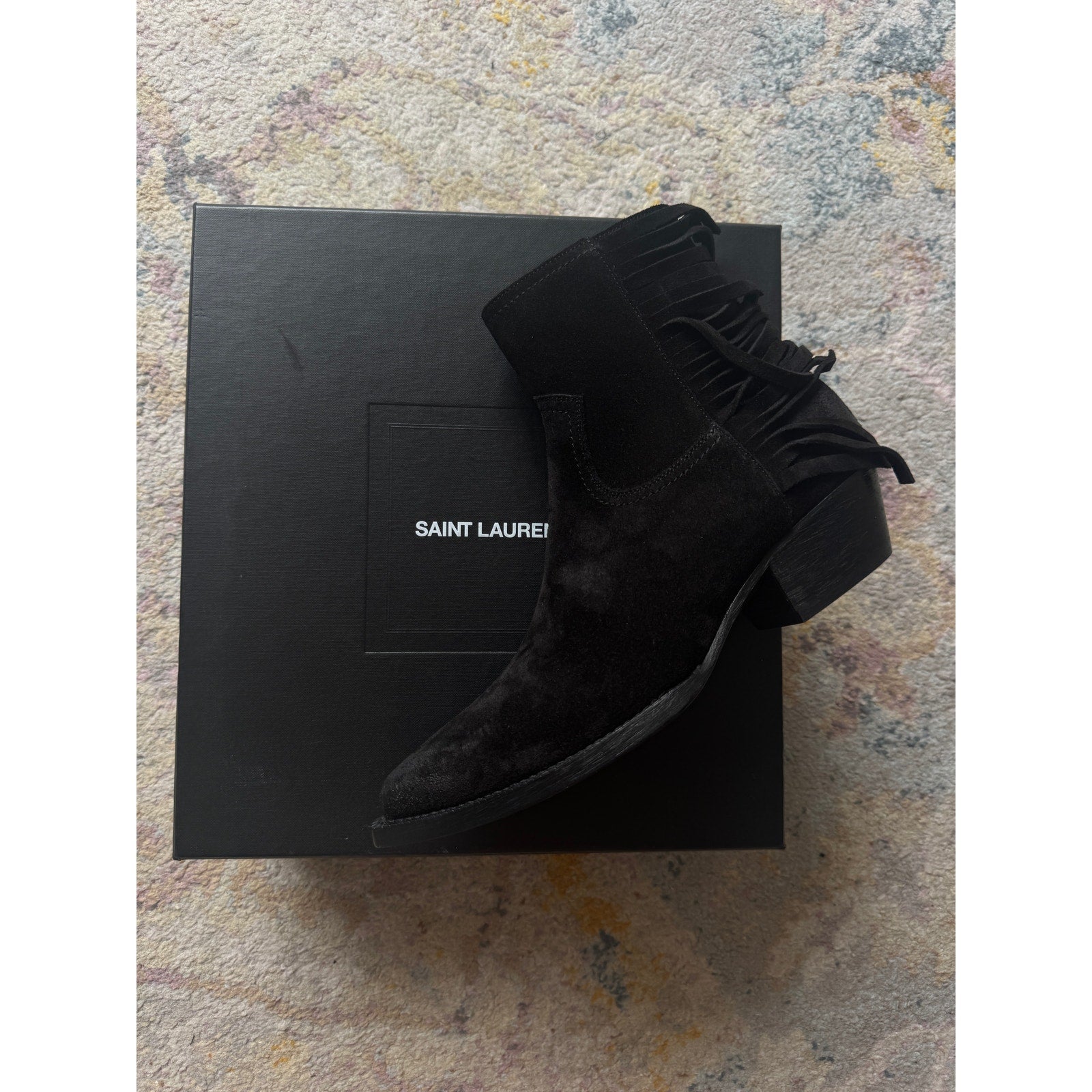 Lukas Black Heeled Ankle Boot