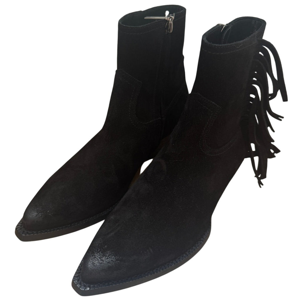 Lukas Black Heeled Ankle Boot