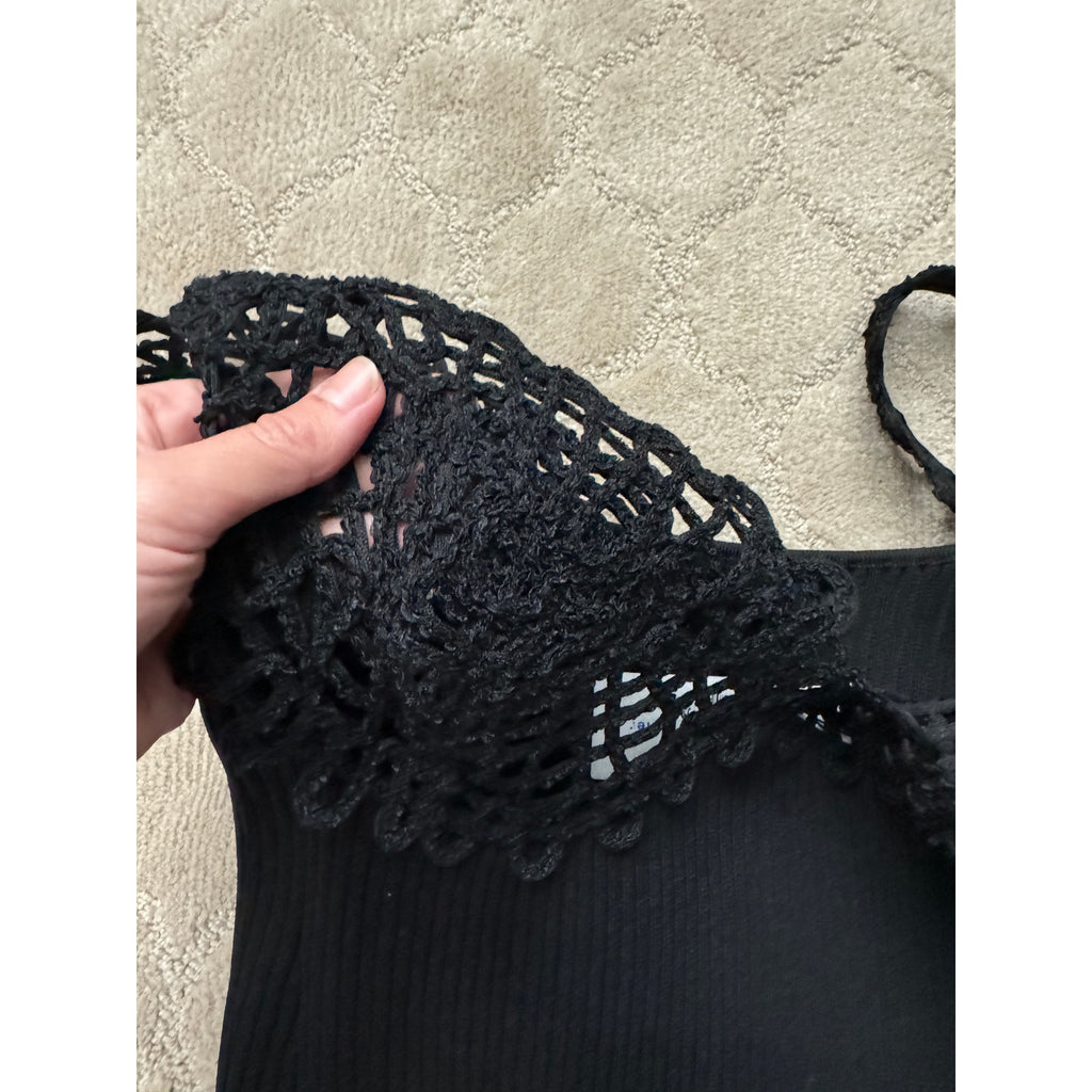 Embroidered Viscose Knit Dress