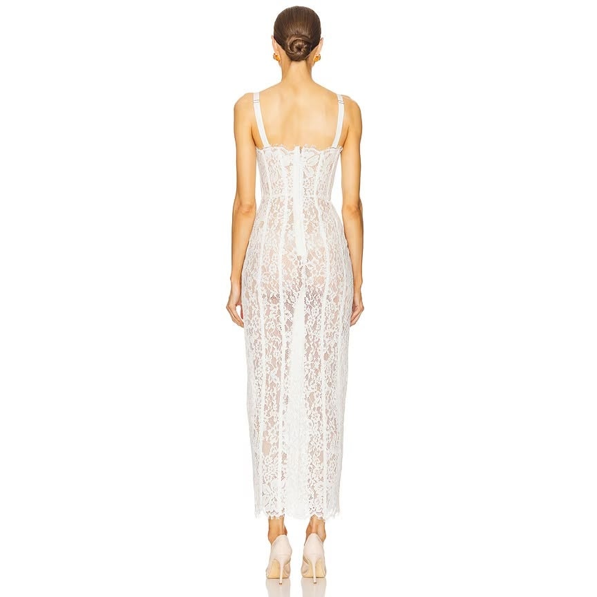 The Lace Column Dress