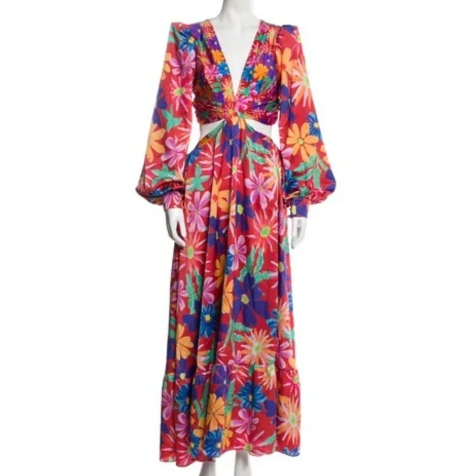 Aster Long Sleeve Cut-Out Dress