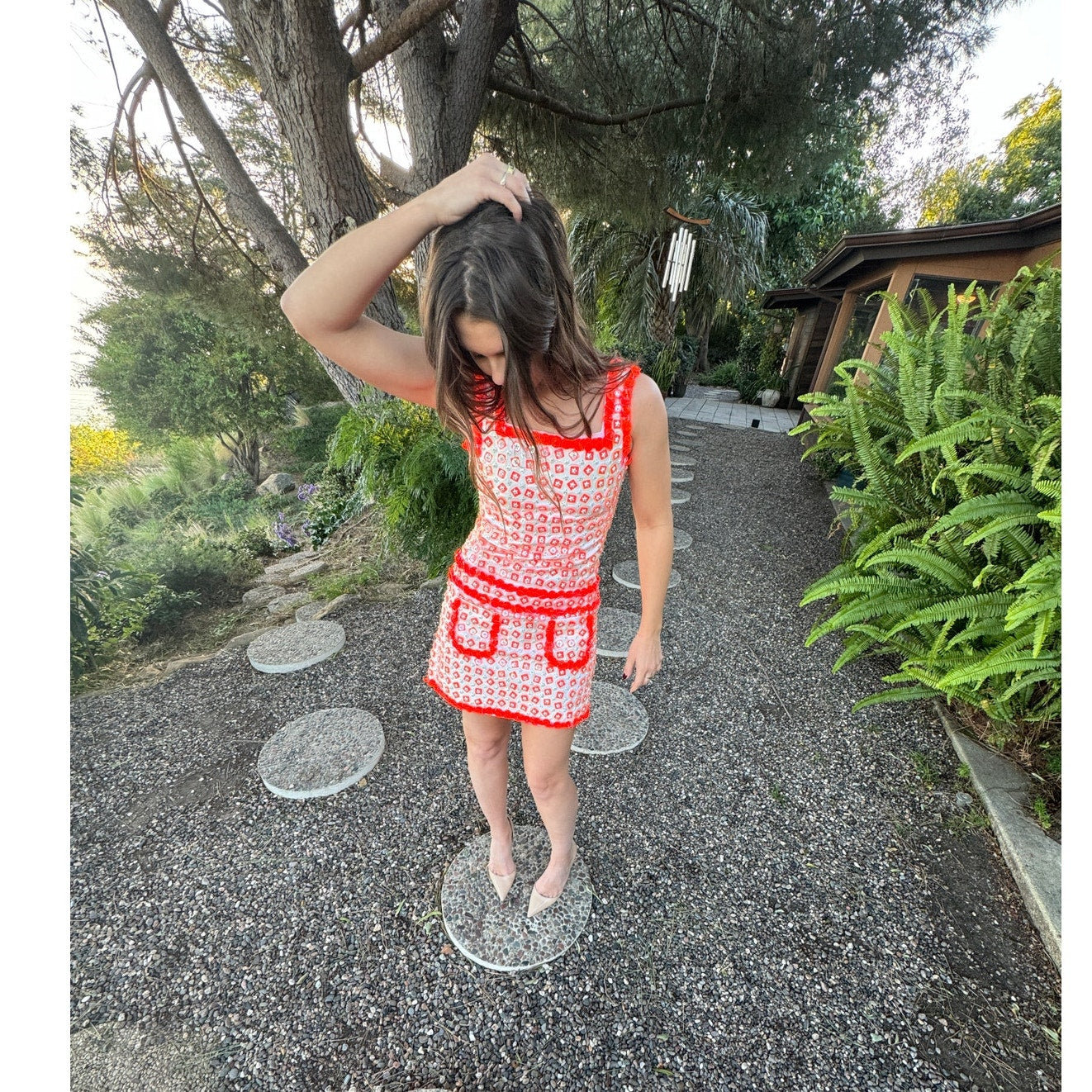 Retro Runway Floral Mod Mini Dress