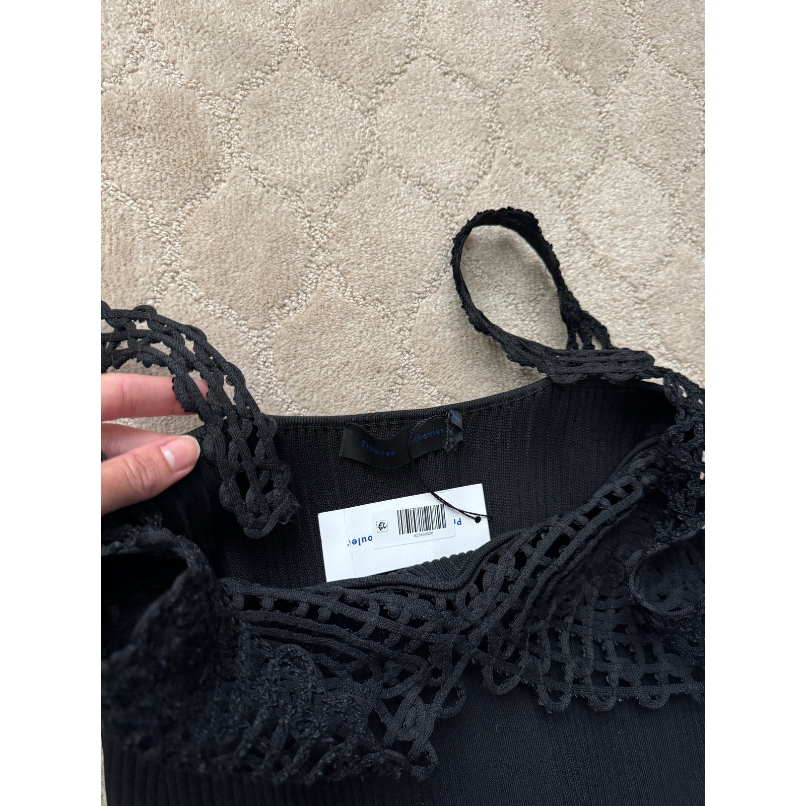 Embroidered Viscose Knit Dress