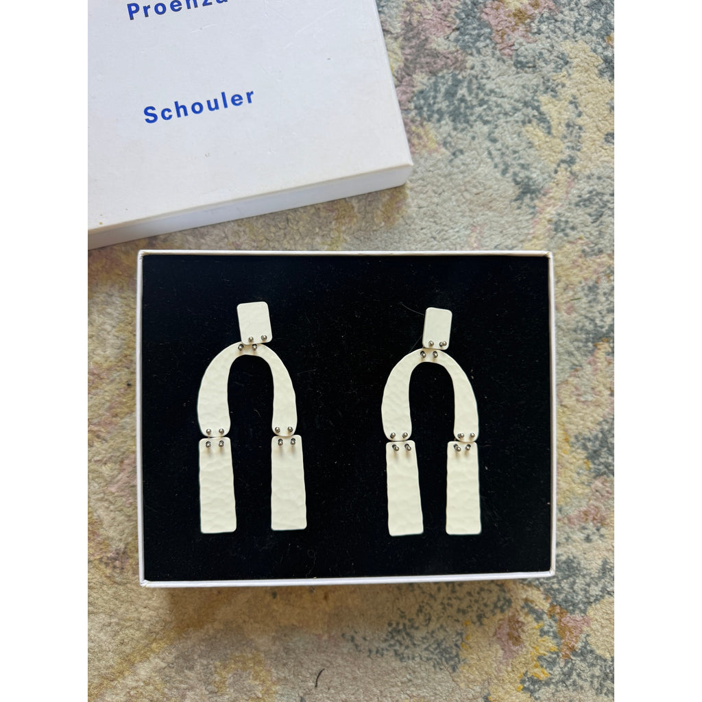 Medium Hammered Metal Clip Earrings