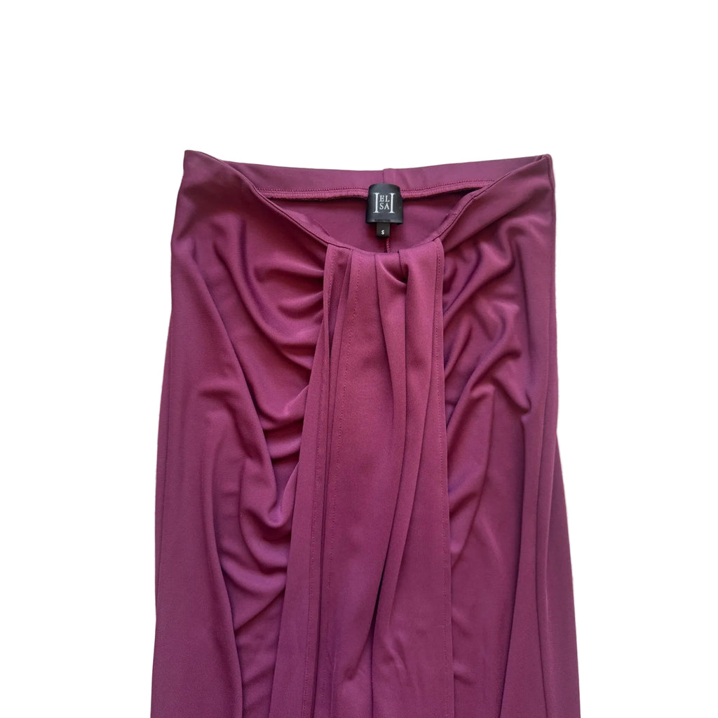 Matte Jersey Long Wrap Skirt