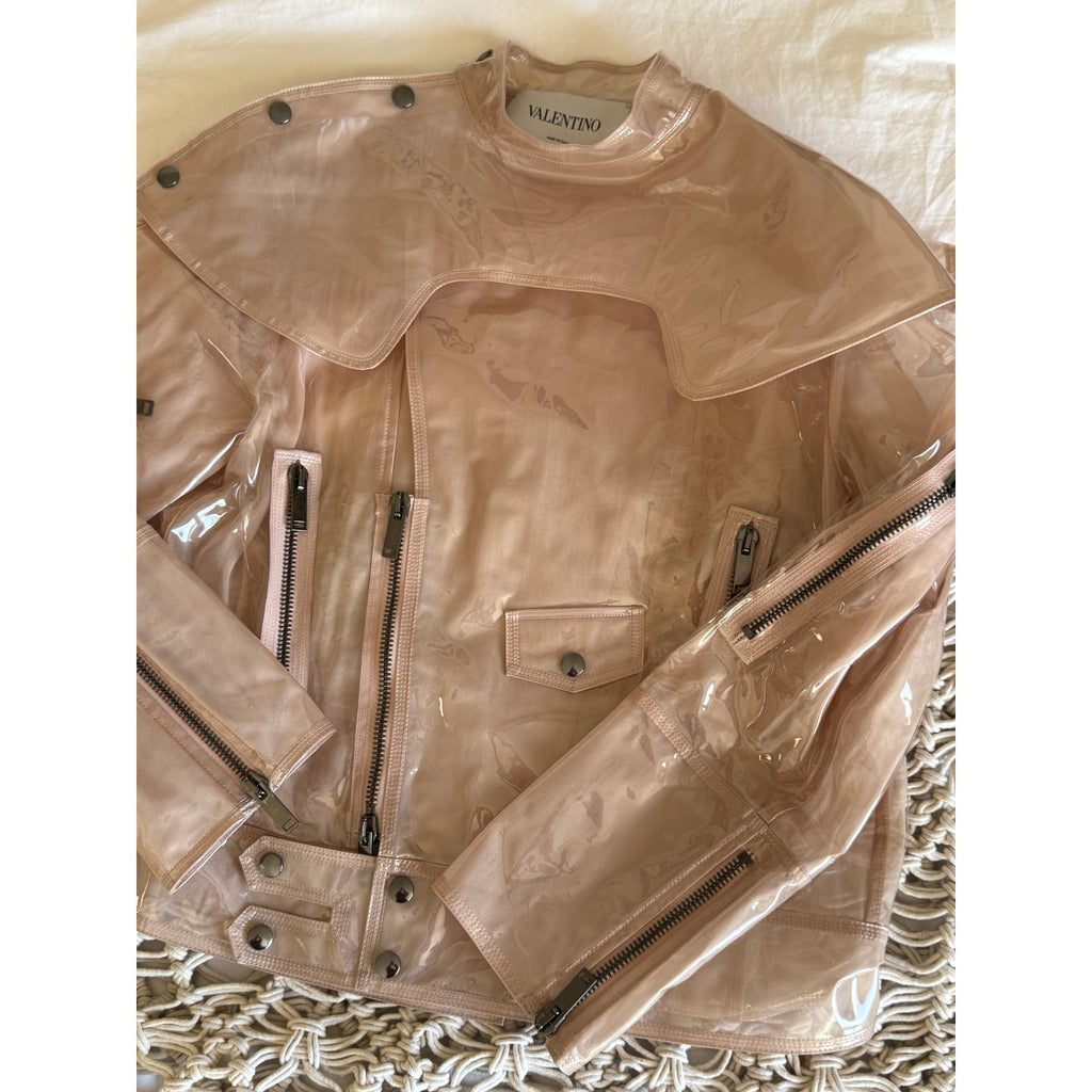 Garavani Zip-detailed Vinyl Jacket