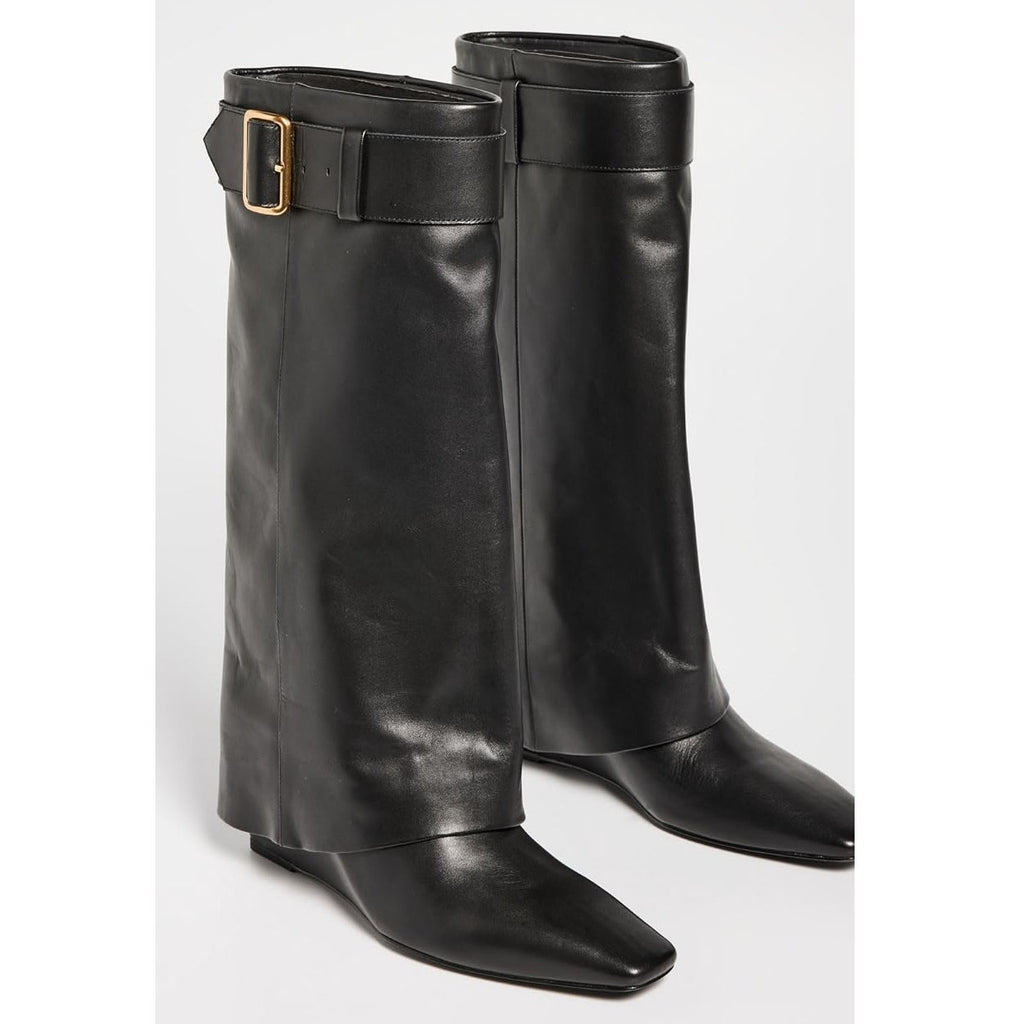 Freyja Belted Fold Over Boots