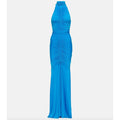 Lorne Halterneck Ruched Gown