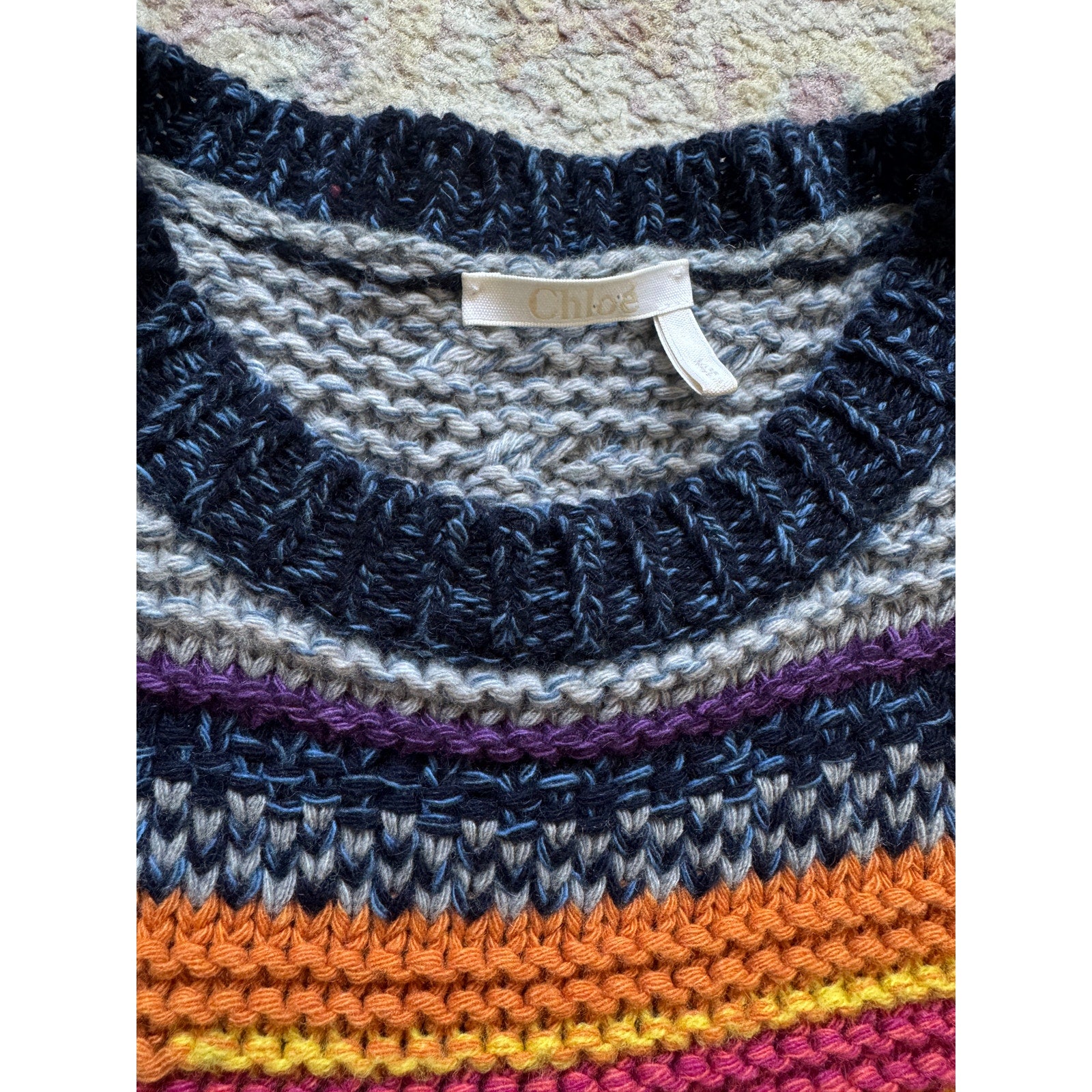 Striped Sleeveless Cashmere Sweater Vest