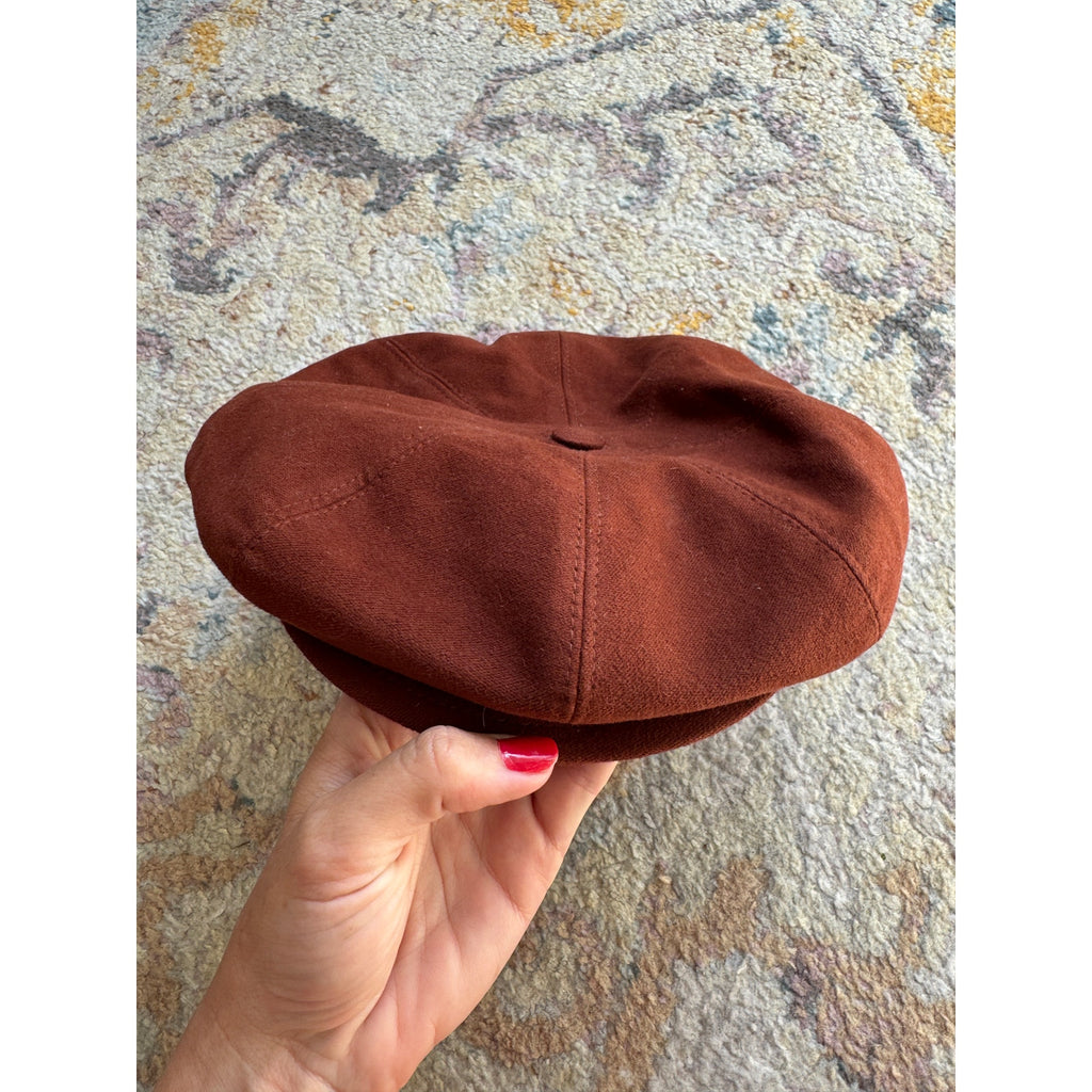 Suede Newsboy Cap
