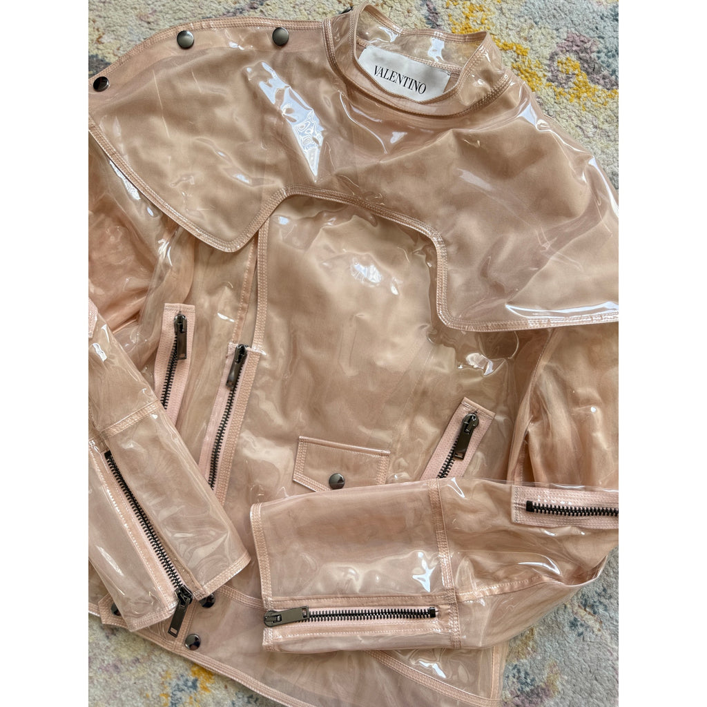 Garavani Zip-detailed Vinyl Jacket