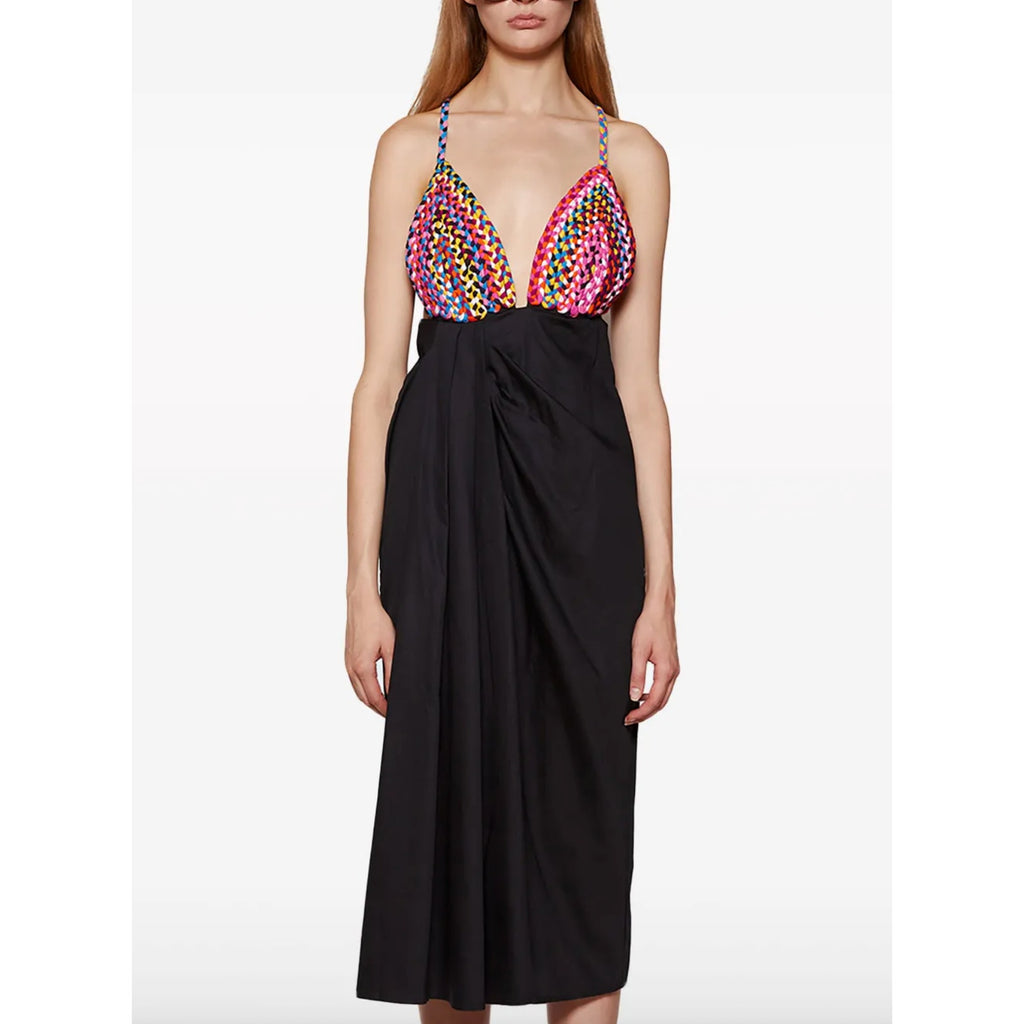 Jutta Braided Open Back Midi Dress