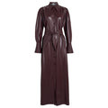 Rosana Belted Vegan Leather Dress