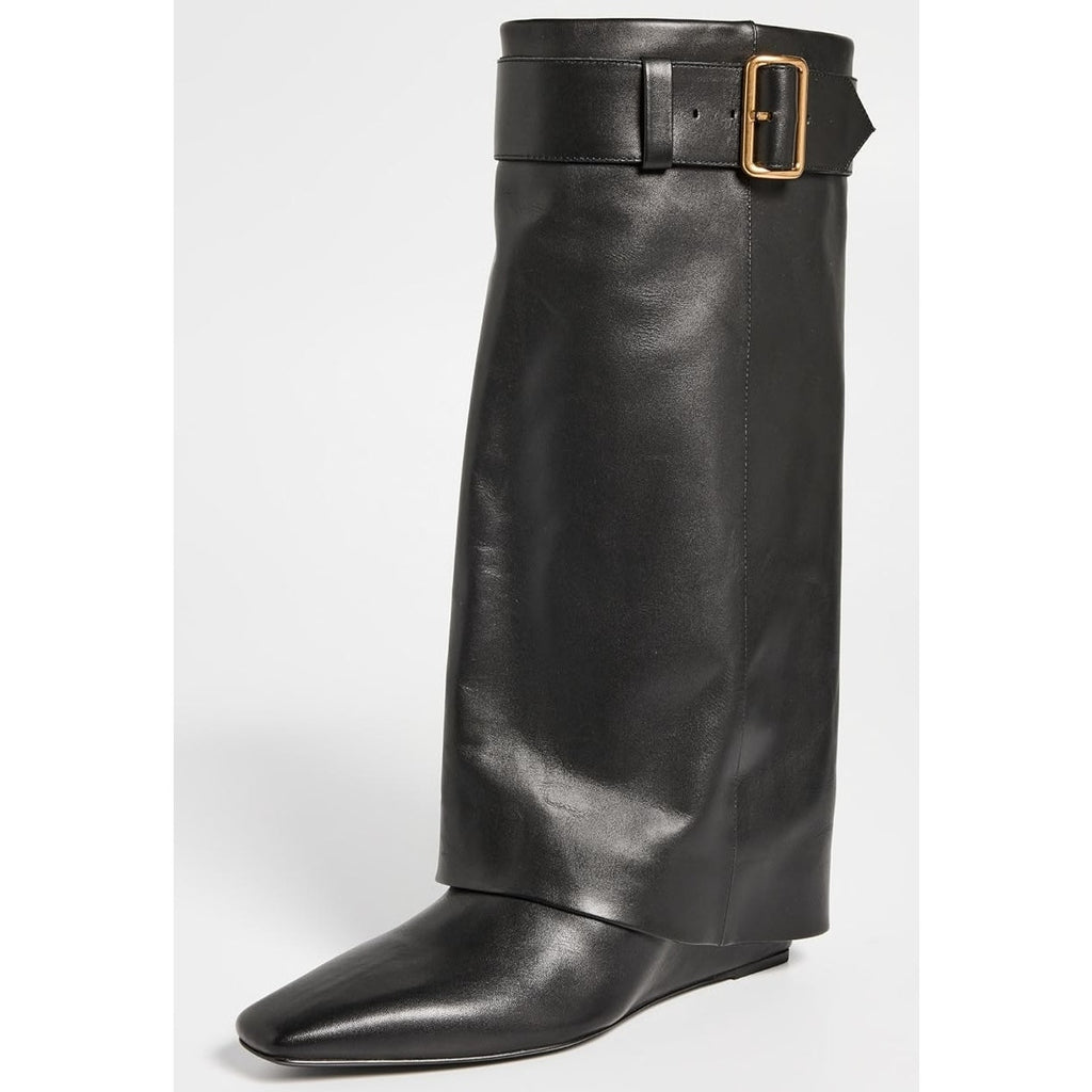 Freyja Belted Fold Over Boots