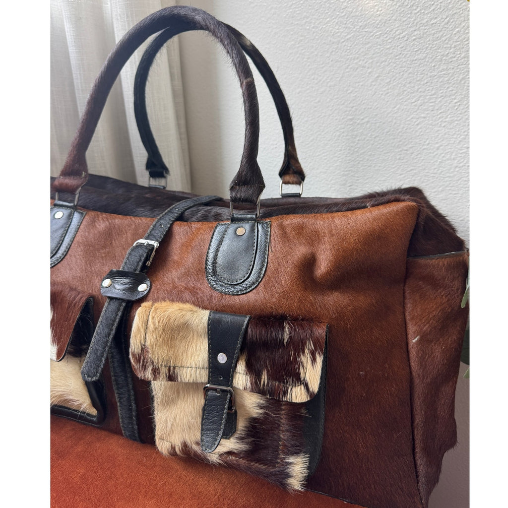 Handmade Cowhide Duffle Bag