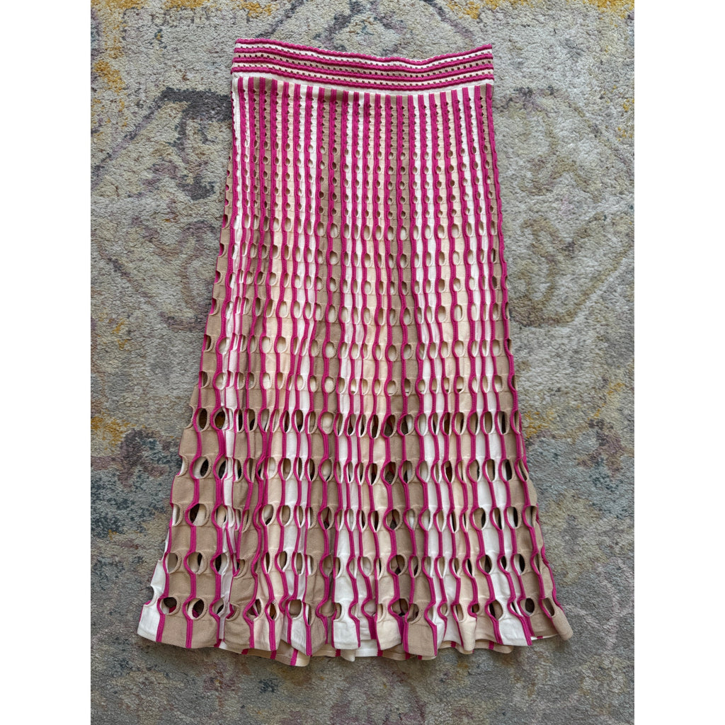 Tiana Cut-Out Knitted Top & Jax/Larken Midi Skirt SET