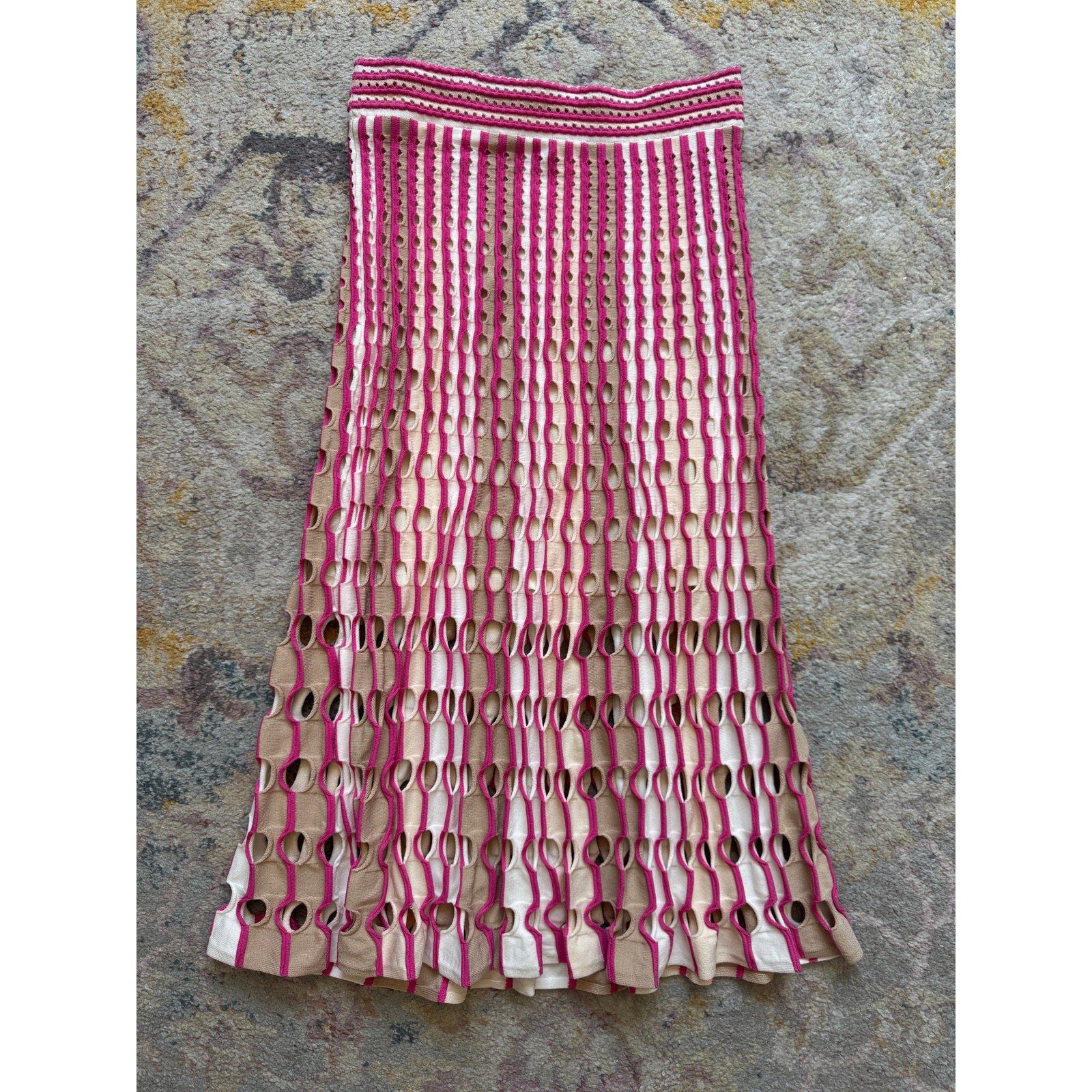 Tiana Cut-Out Knitted Top & Jax/Larken Midi Skirt SET