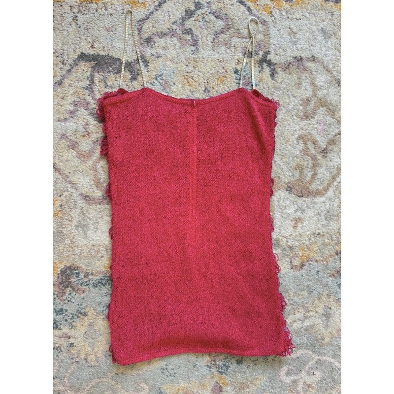 Pink Crochet Flower Mini Shift Dress