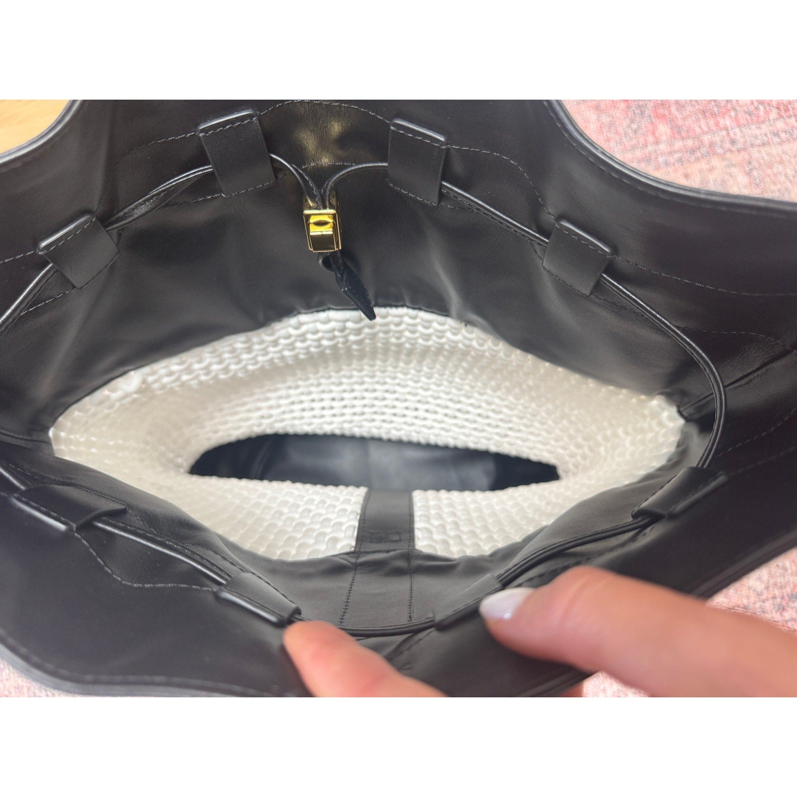 Leather Macramé Backpack