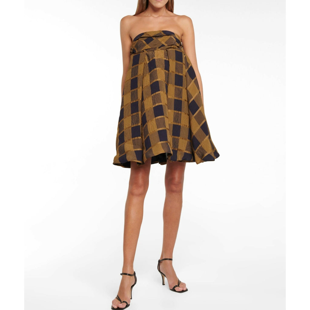 Katerina Checked Minidress