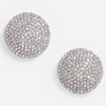 Large Round Crystal Earrings