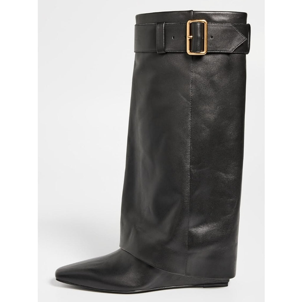 Freyja Belted Fold Over Boots