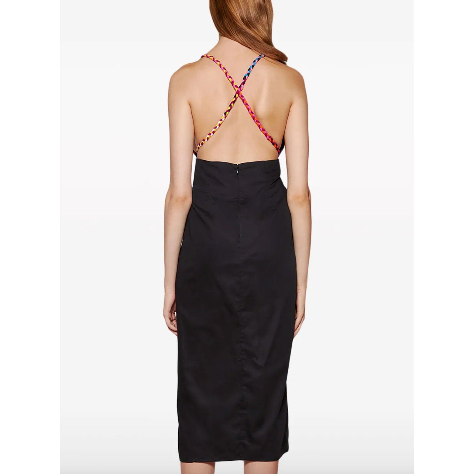 Jutta Braided Open Back Midi Dress