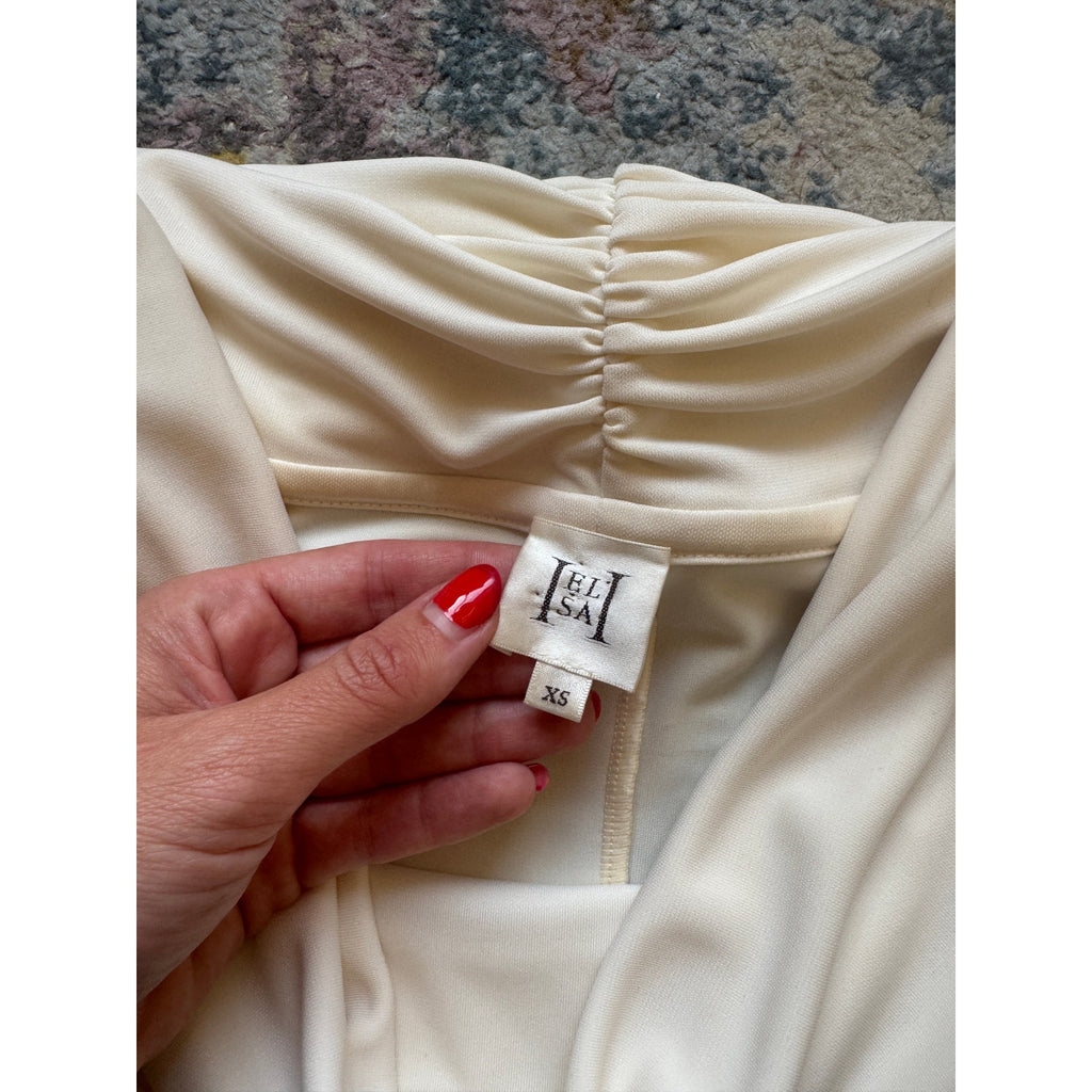 Matte Jersey Off Shoulder Mini Dress