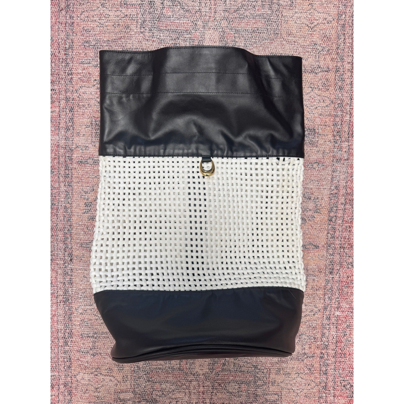 Leather Macramé Backpack