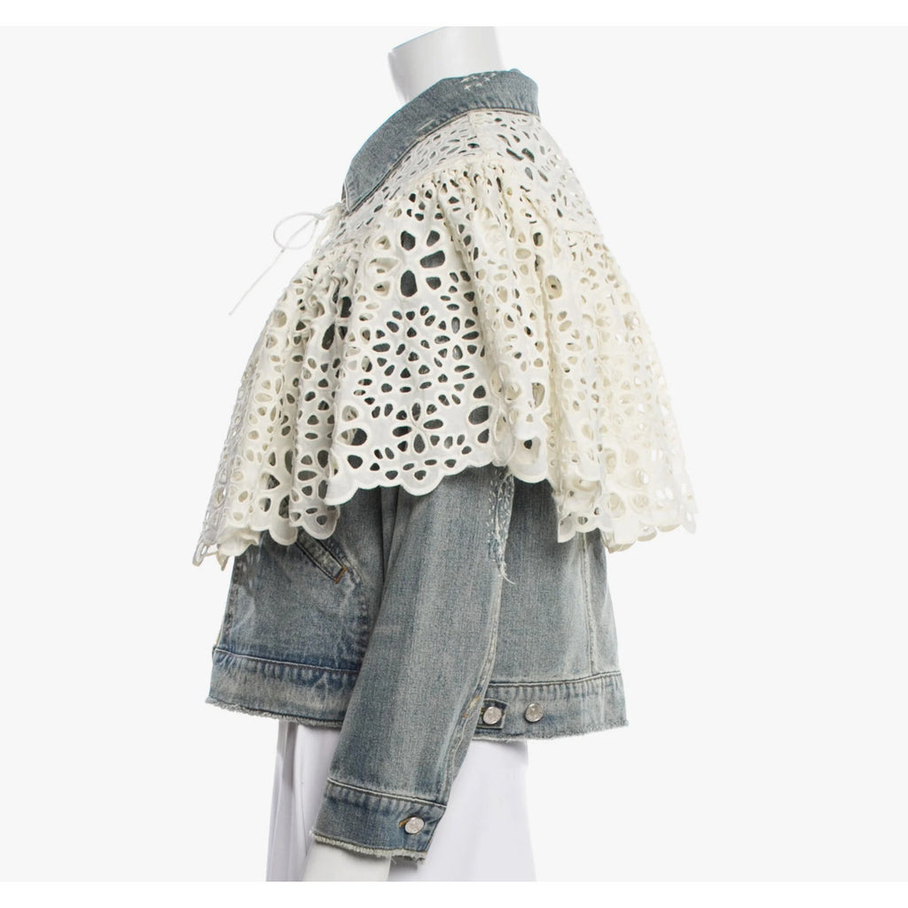 Oli Patchwork Denim Jacket with Cape