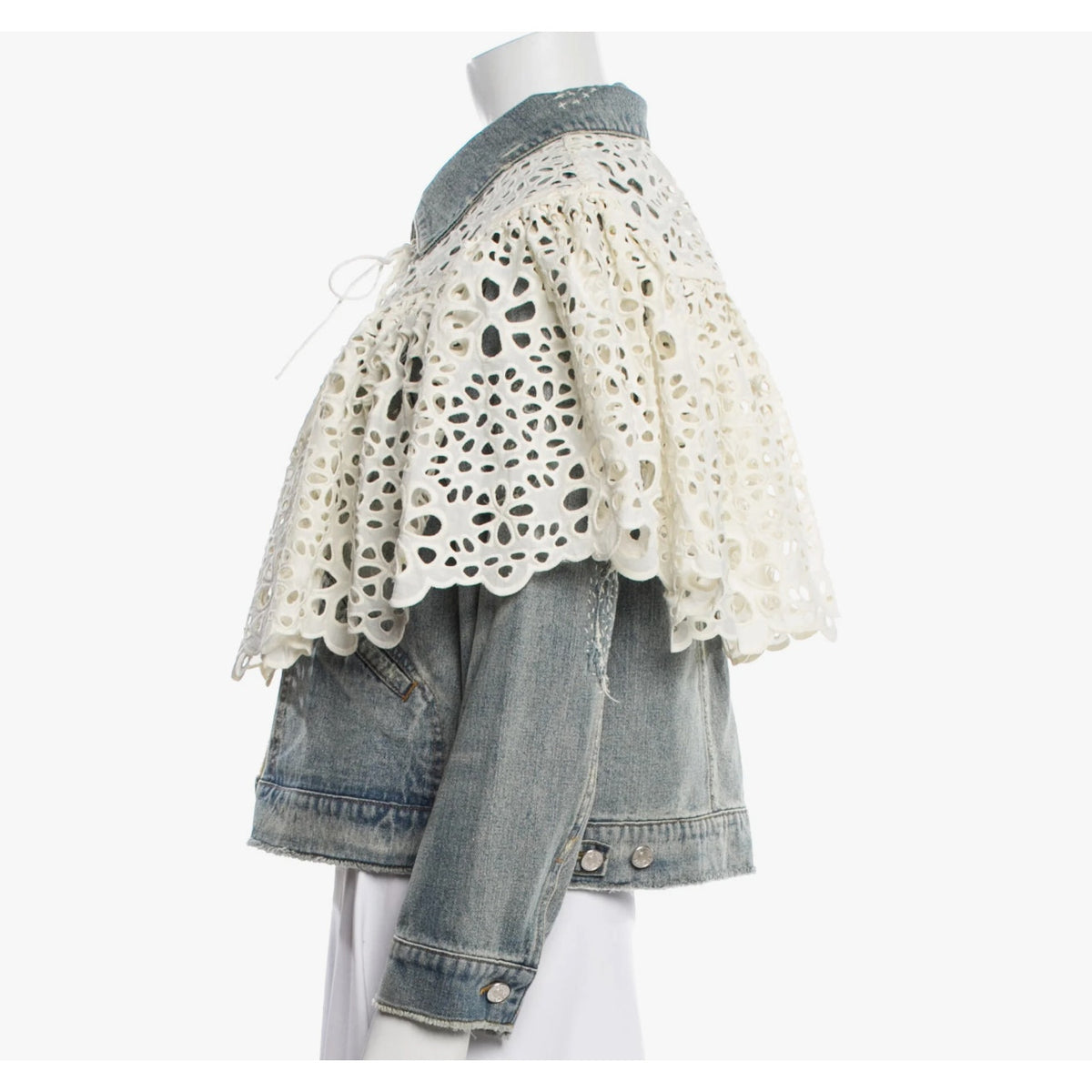 Oli Patchwork Denim Jacket with Cape