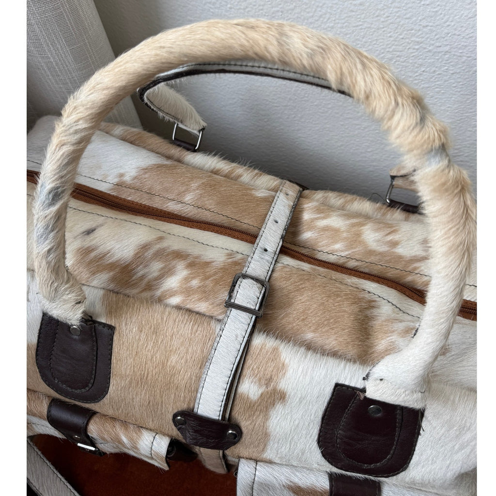 Handmade Cowhide Duffle Bag