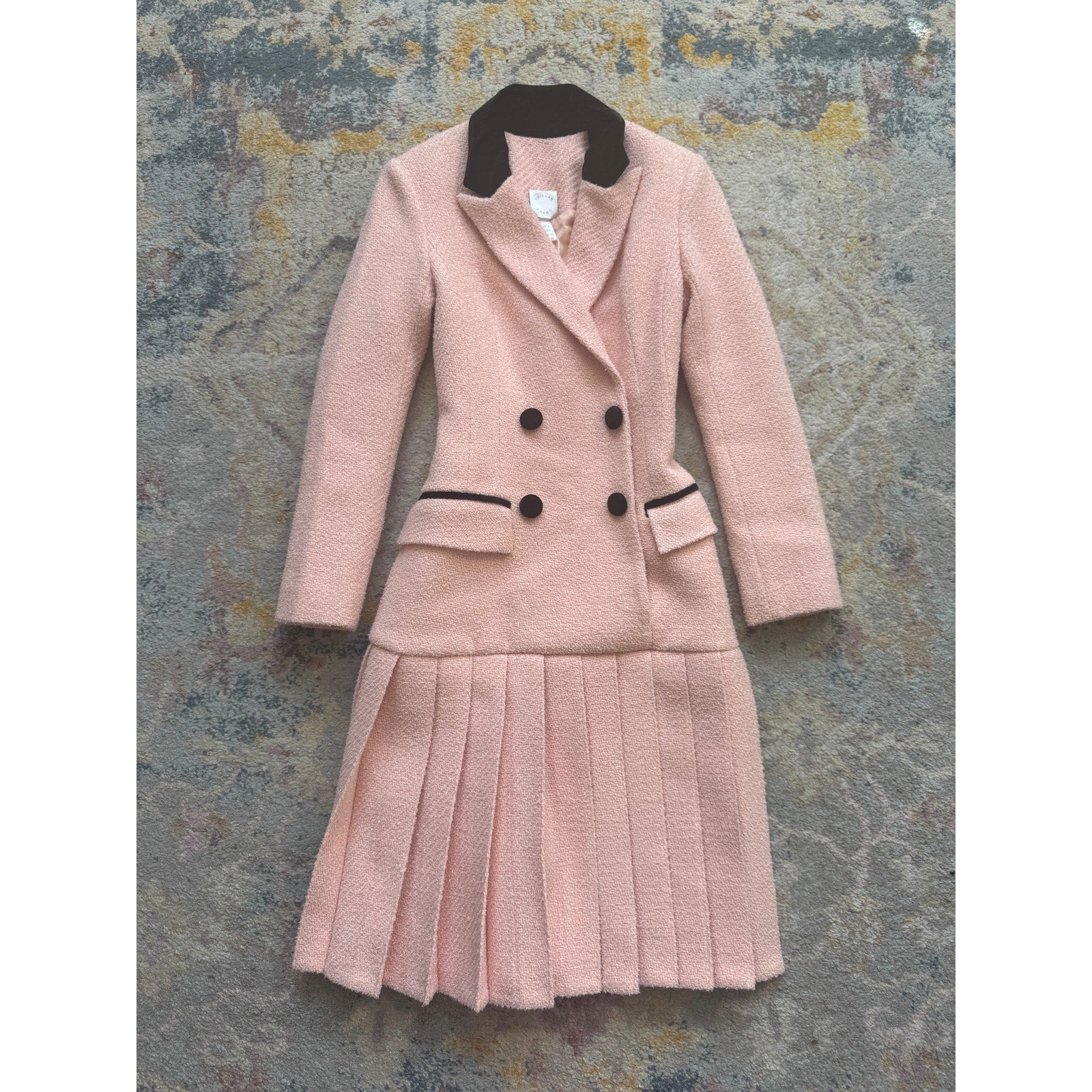 Double-Breasted Blazer Coat Dress