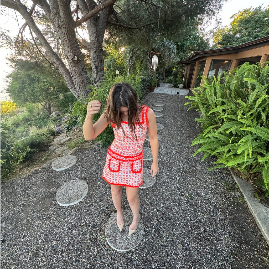 Retro Runway Floral Mod Mini Dress