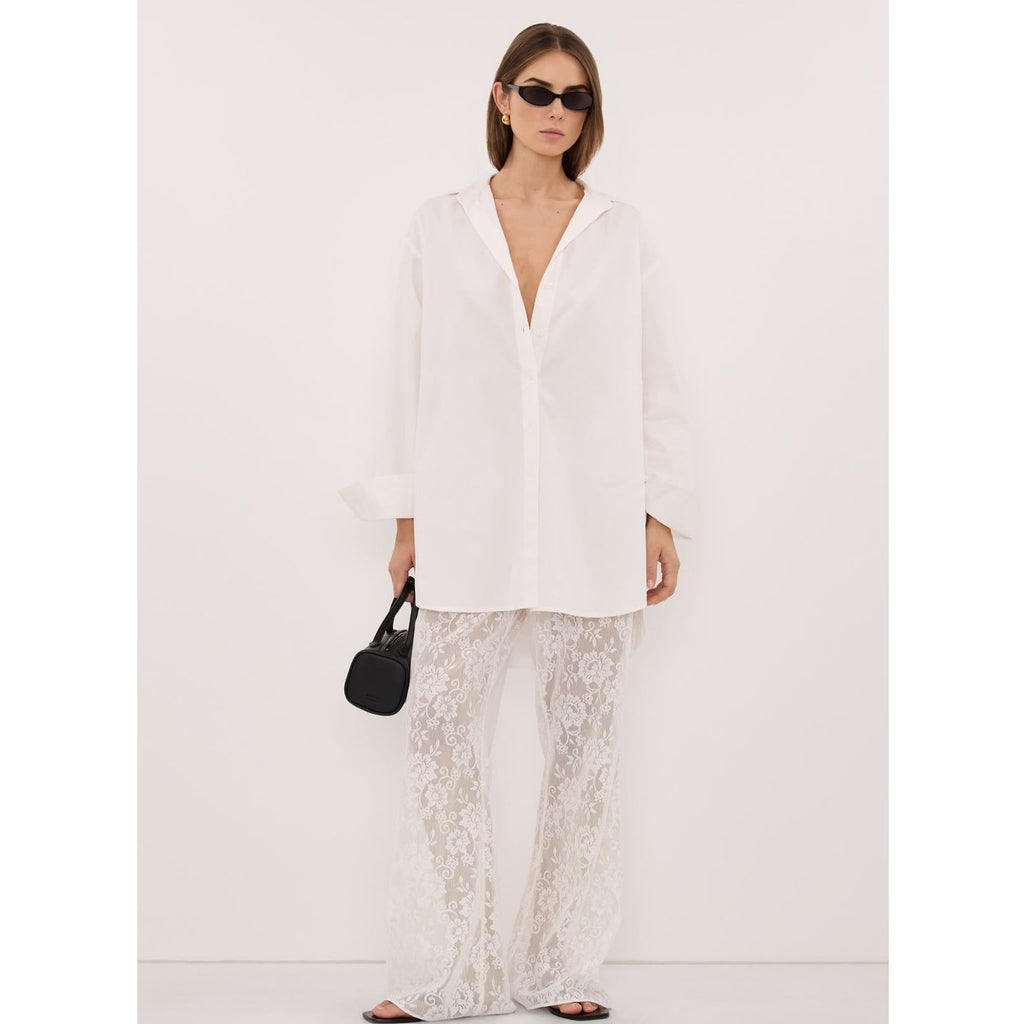 Anya White Lace Pant