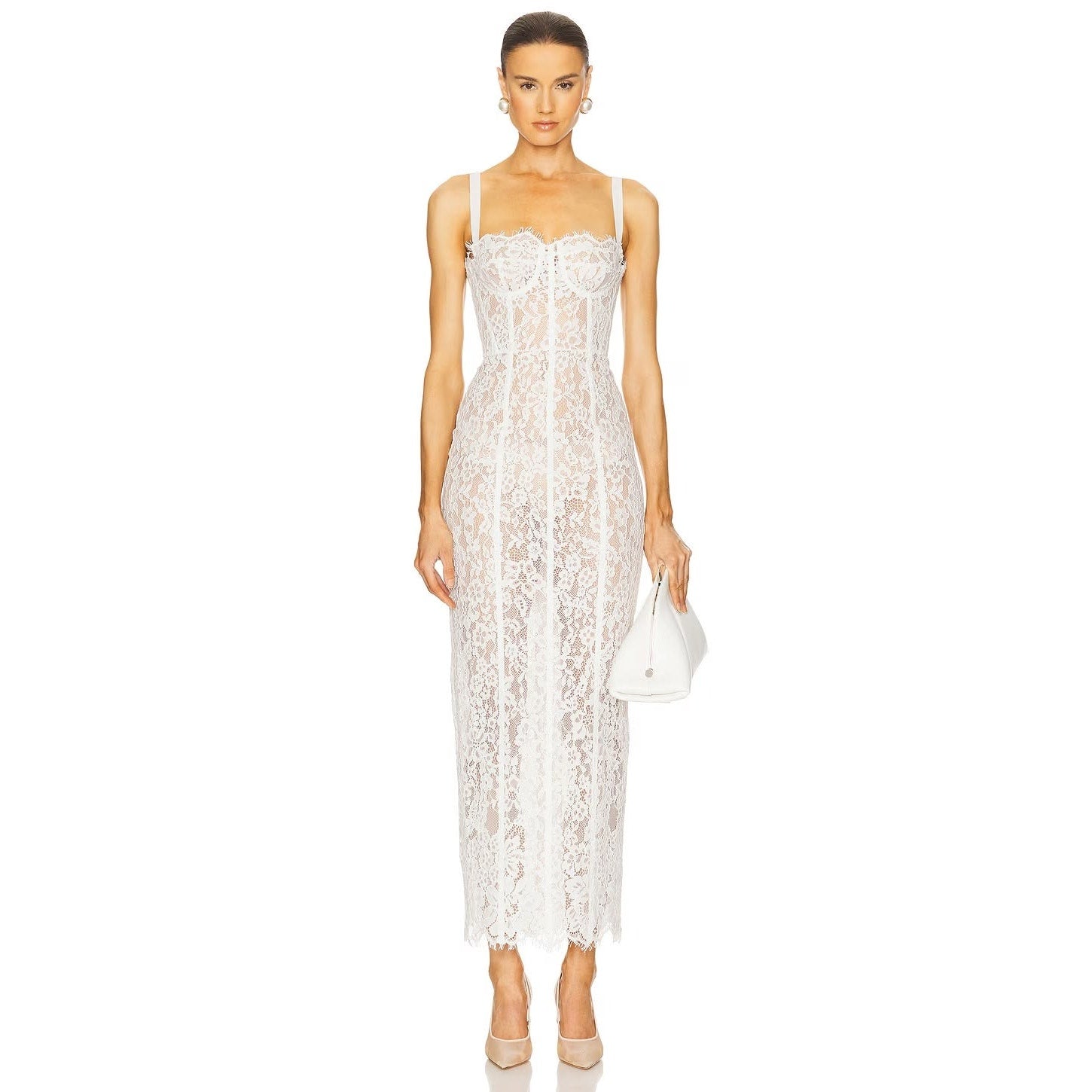 The Lace Column Dress