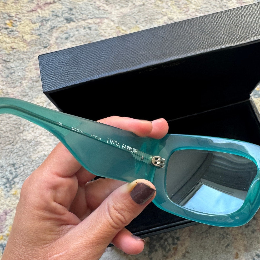Linda Farrow x THE ATTICO Marfa Rectangular Sunglasses