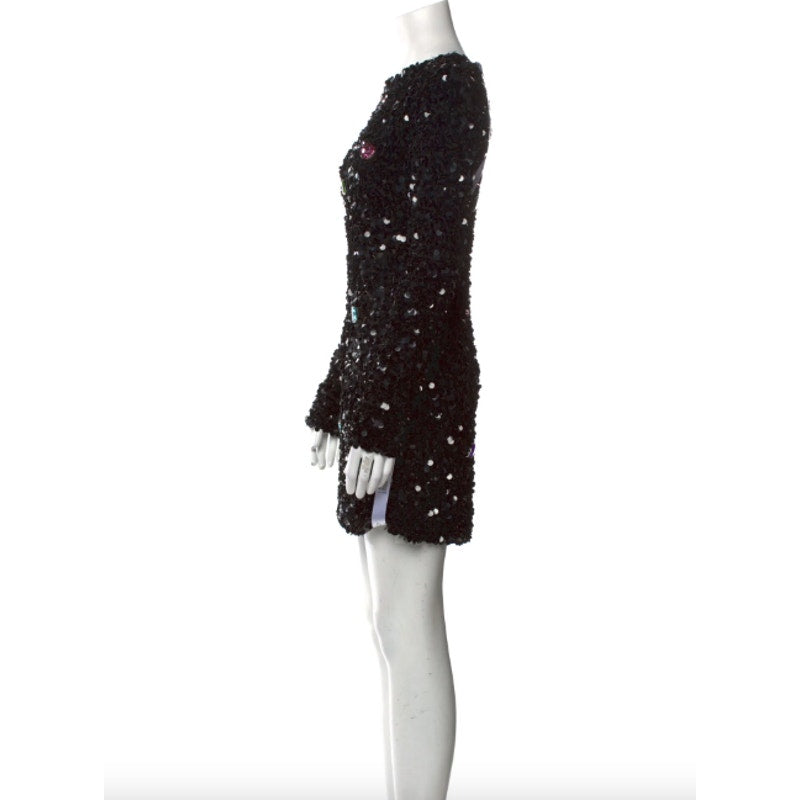 Serena Black Sequin Dress