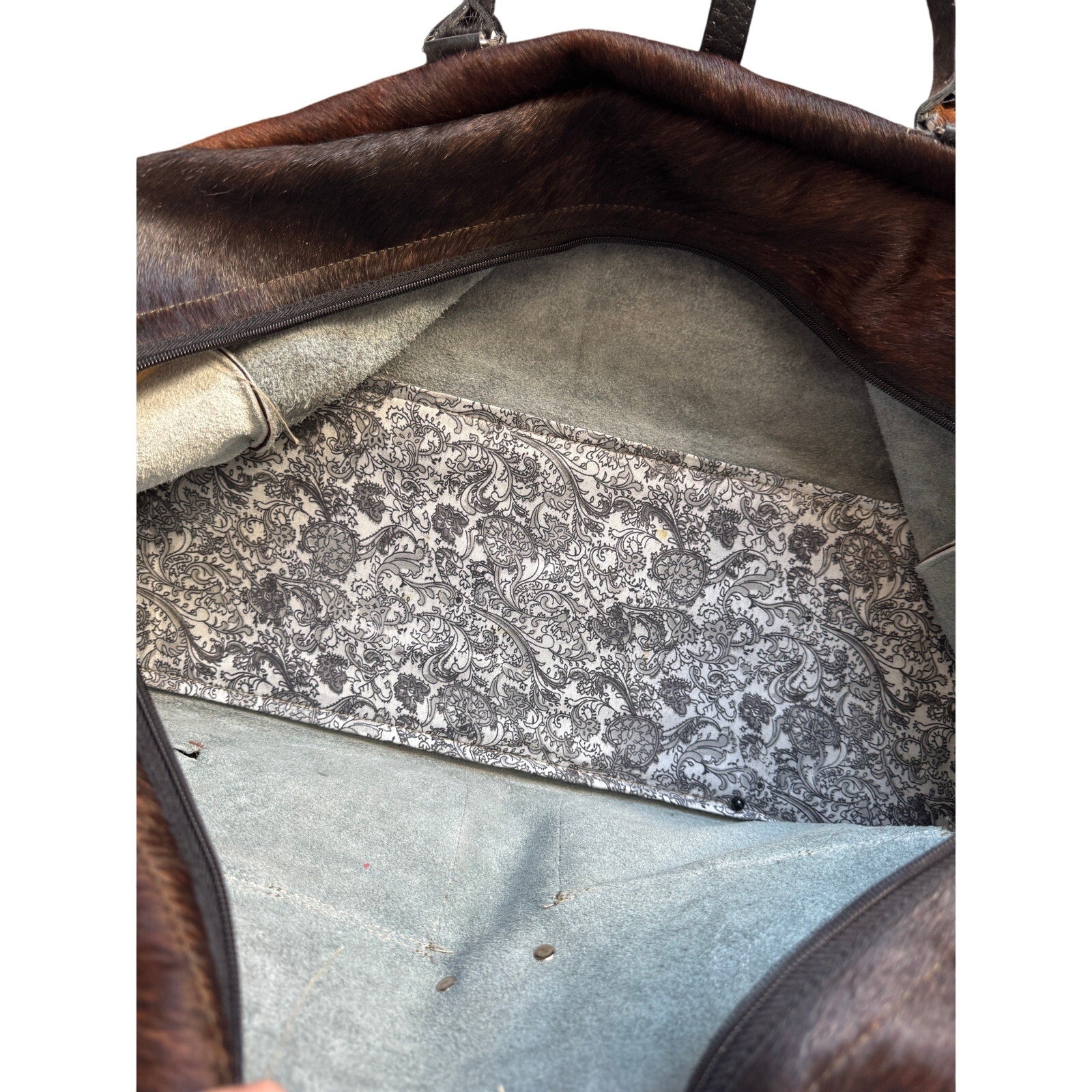 Handmade Cowhide Duffle Bag