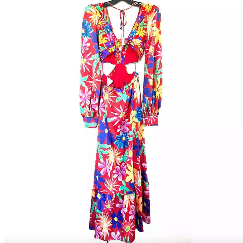 Aster Long Sleeve Cut-Out Dress