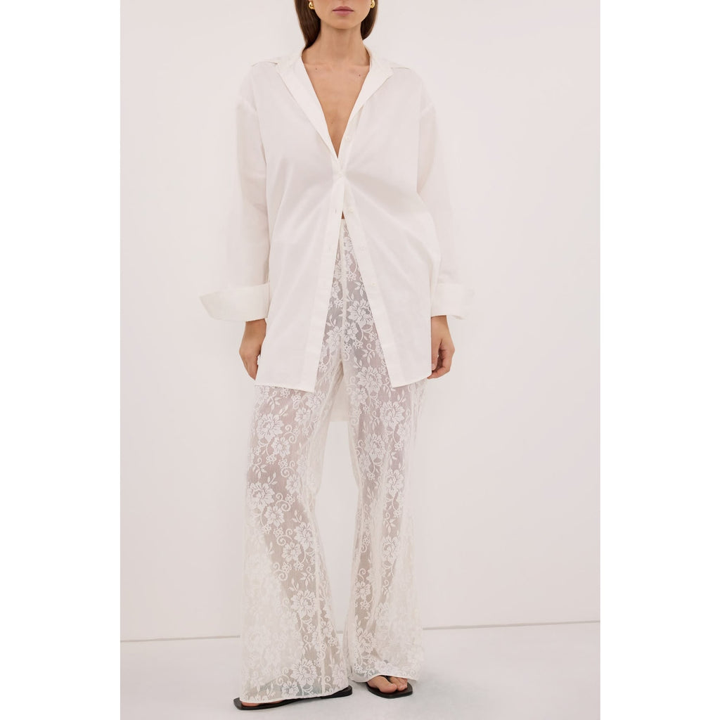 Anya White Lace Pant