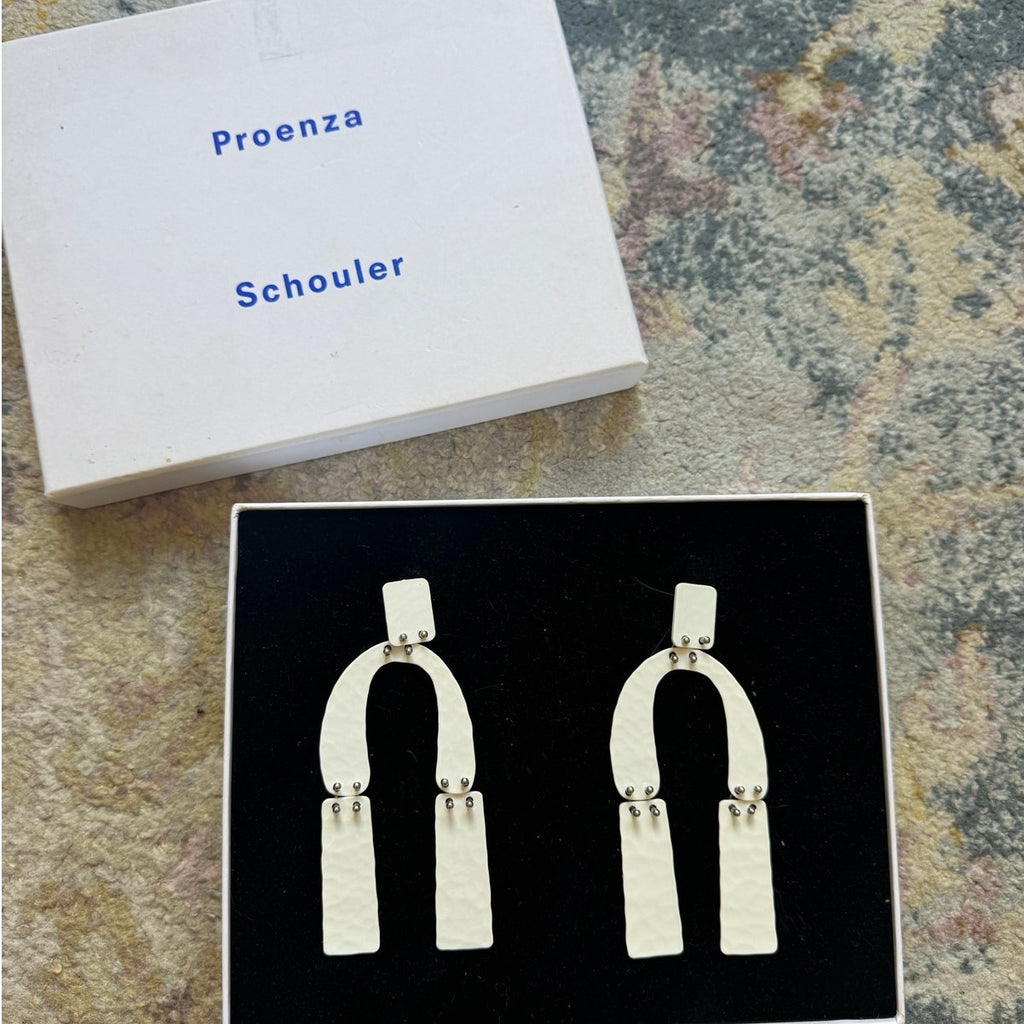 Medium Hammered Metal Clip Earrings
