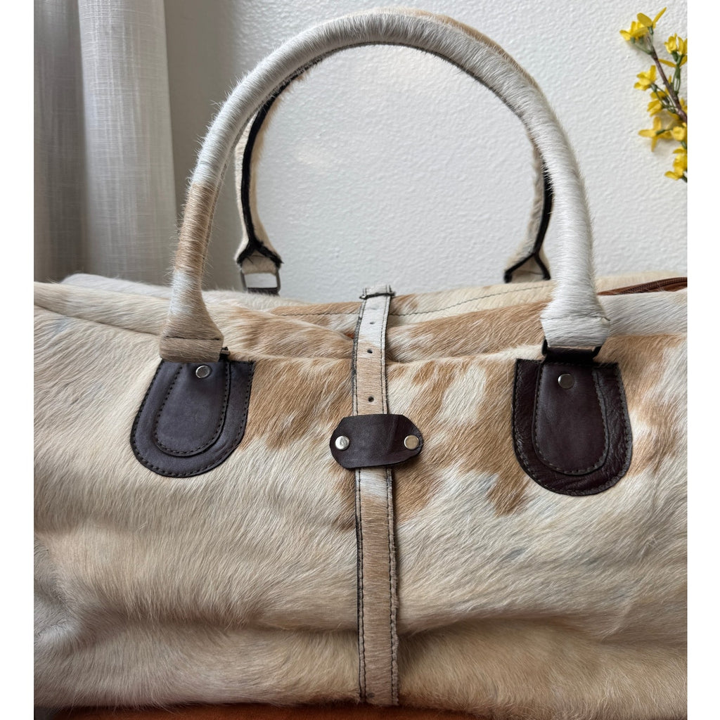 Handmade Cowhide Duffle Bag